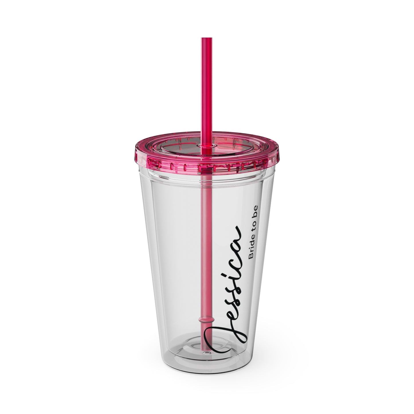 Personalized Sunsplash Tumbler with Straw - 16oz - Perfect Gift for Bridal Party