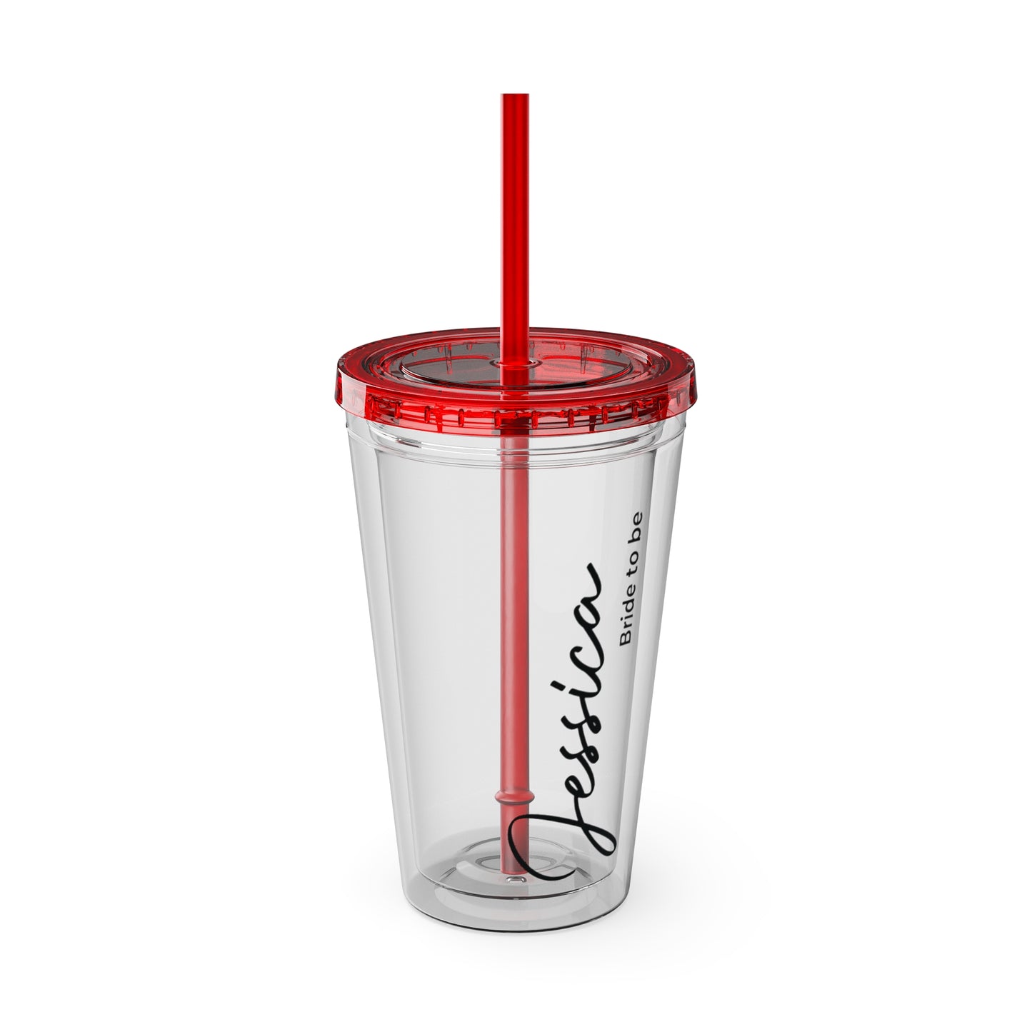 Personalized Sunsplash Tumbler with Straw - 16oz - Perfect Gift for Bridal Party