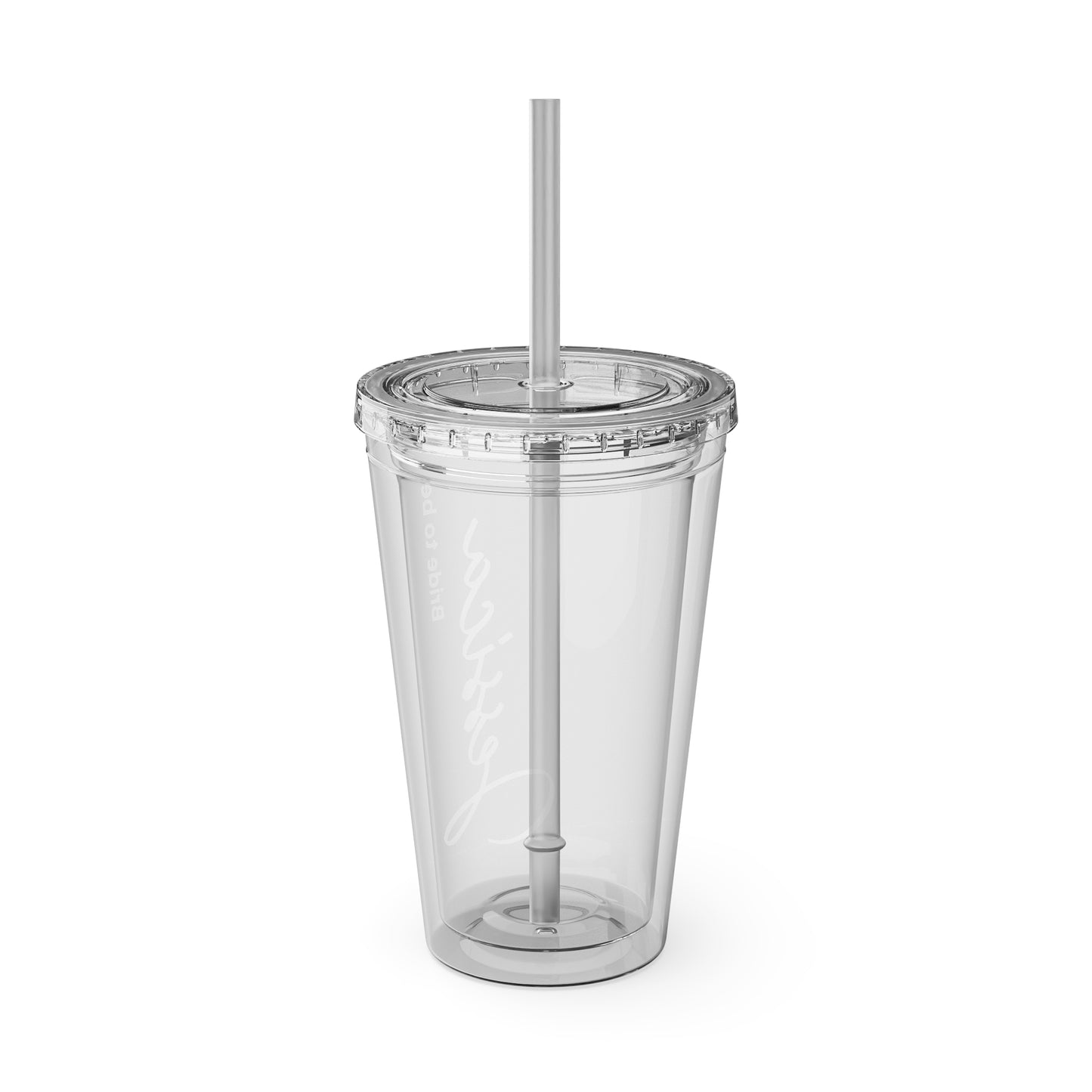 Personalized Sunsplash Tumbler with Straw - 16oz - Perfect Gift for Bridal Party