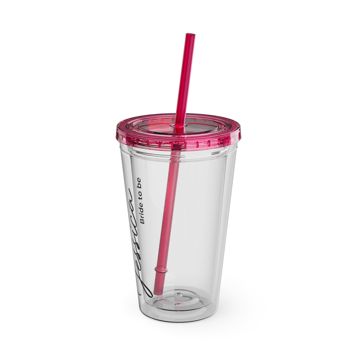 Personalized Sunsplash Tumbler with Straw - 16oz - Perfect Gift for Bridal Party