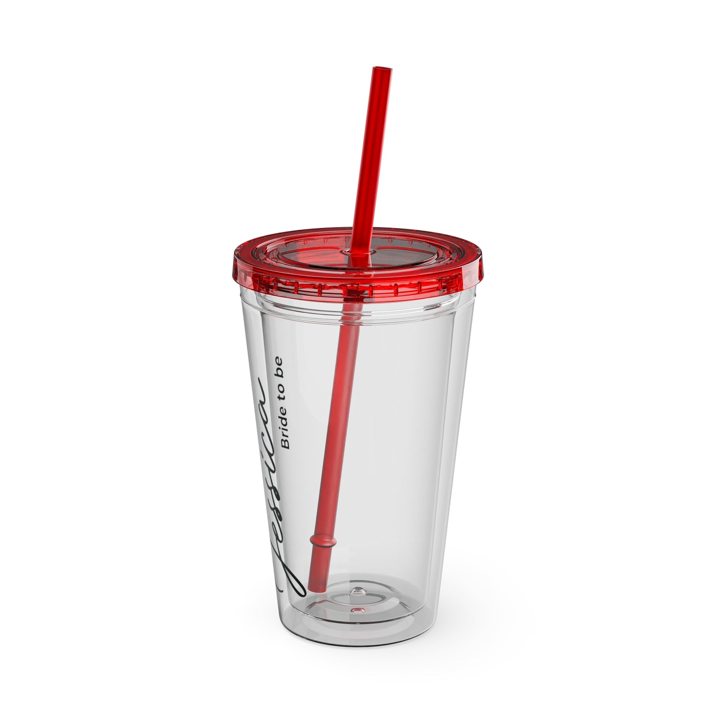 Personalized Sunsplash Tumbler with Straw - 16oz - Perfect Gift for Bridal Party