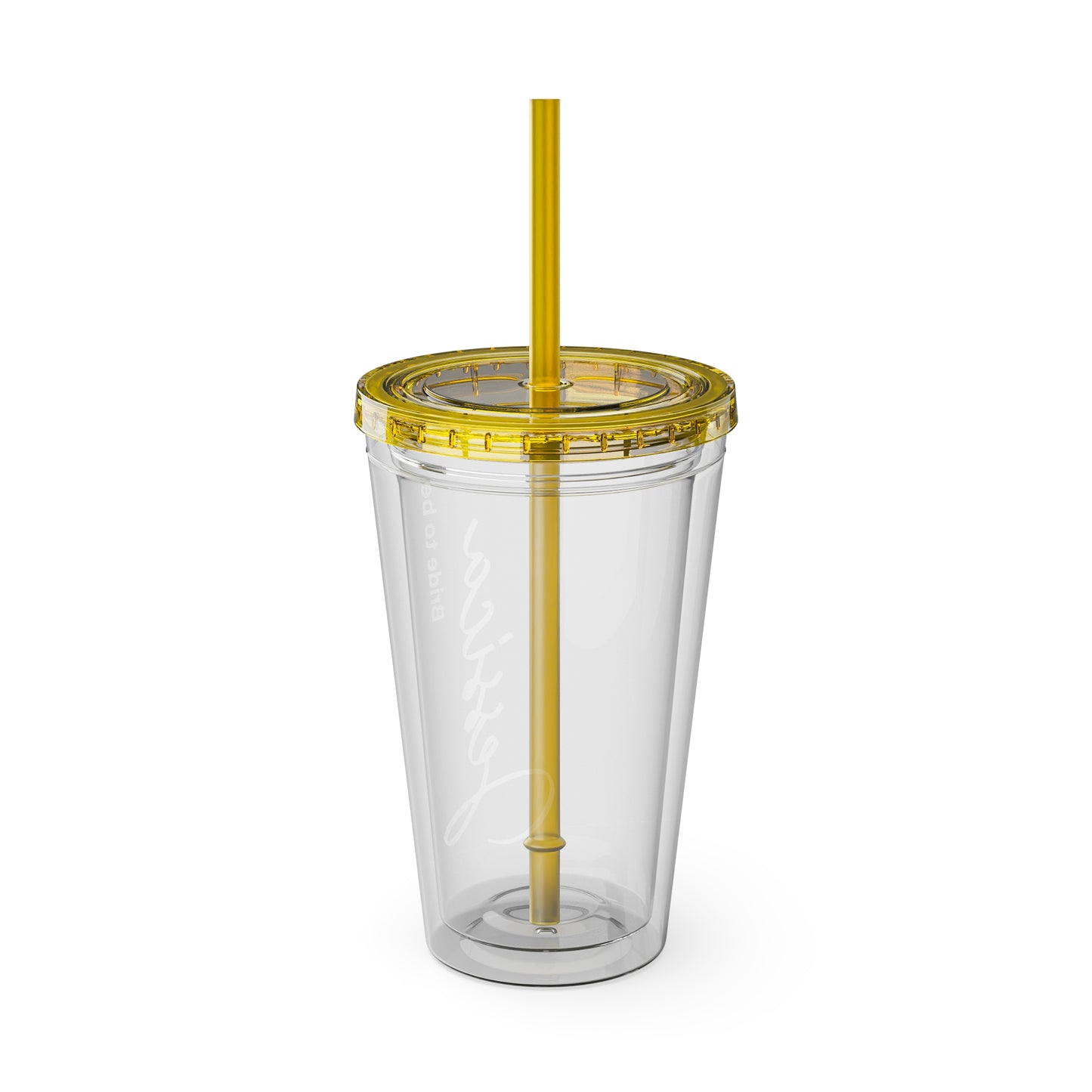 Personalized Sunsplash Tumbler with Straw - 16oz - Perfect Gift for Bridal Party