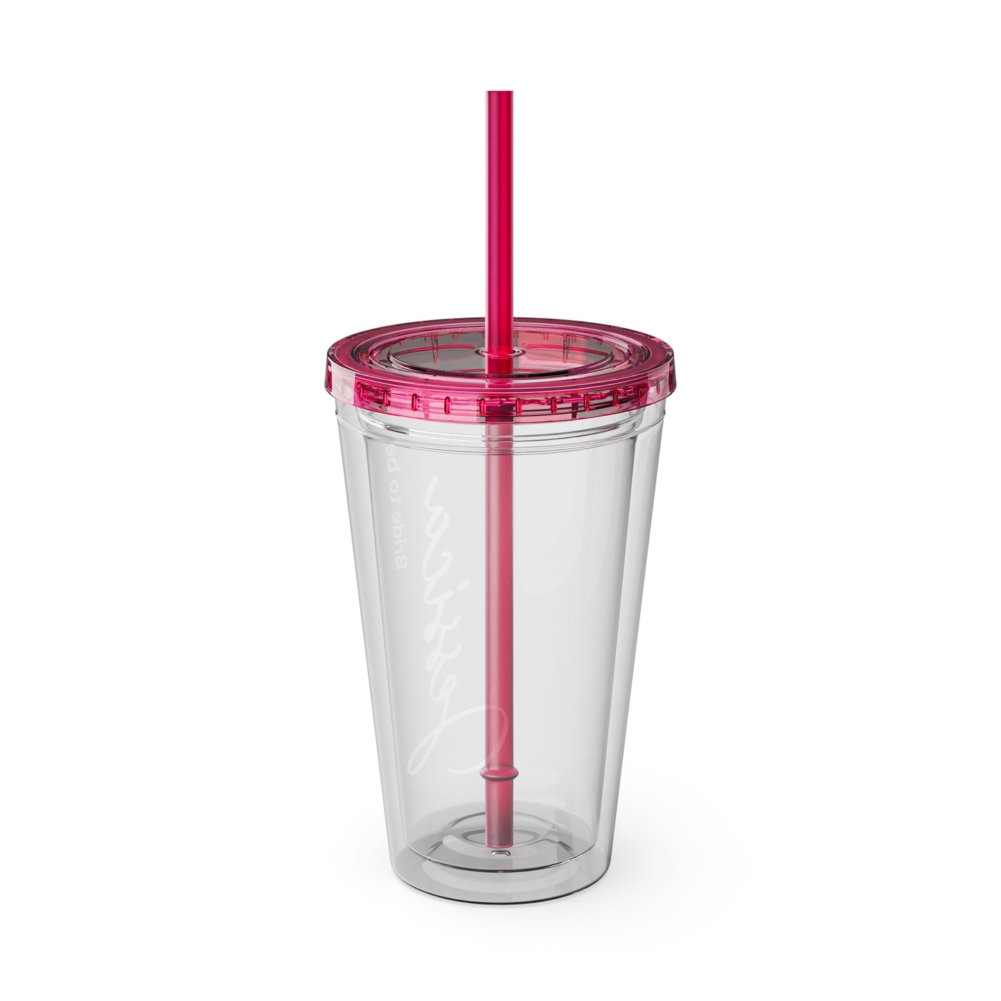 Personalized Sunsplash Tumbler with Straw - 16oz - Perfect Gift for Bridal Party