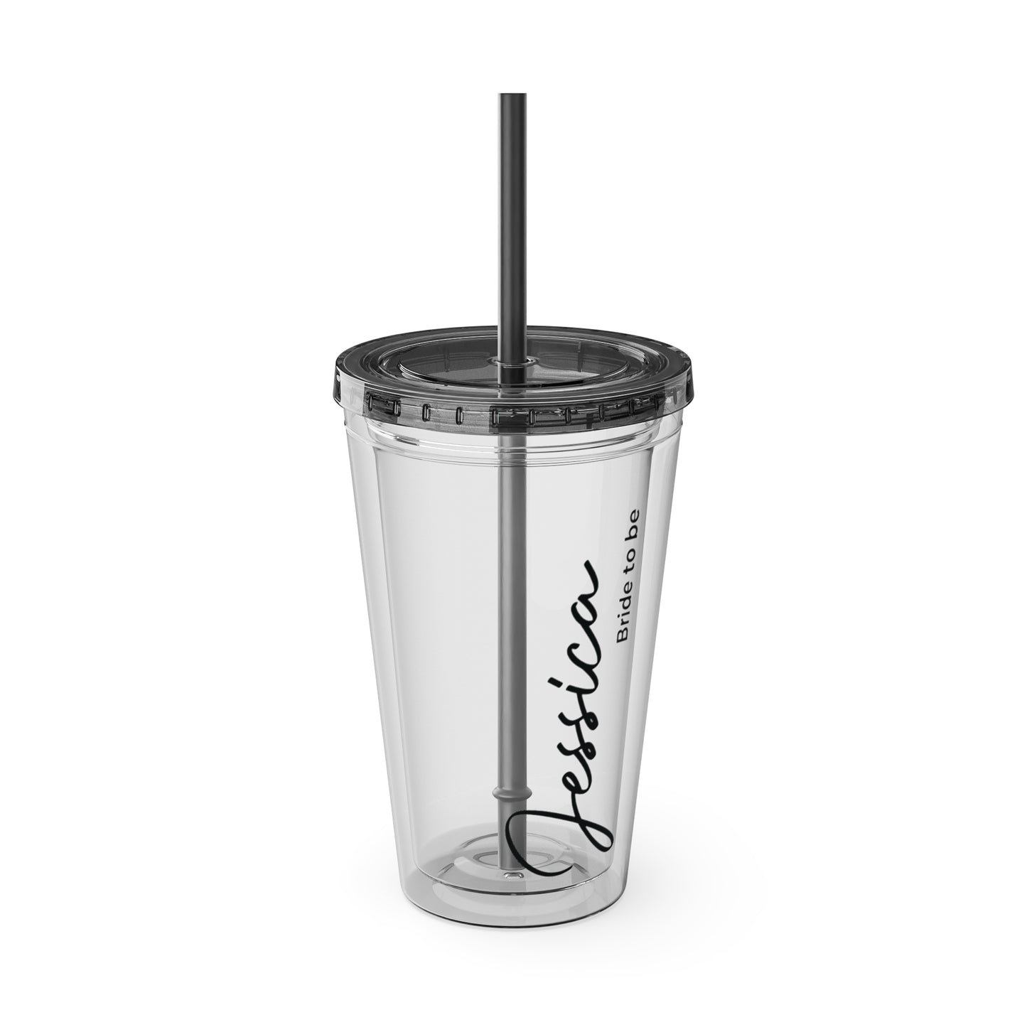 Personalized Sunsplash Tumbler with Straw - 16oz - Perfect Gift for Bridal Party