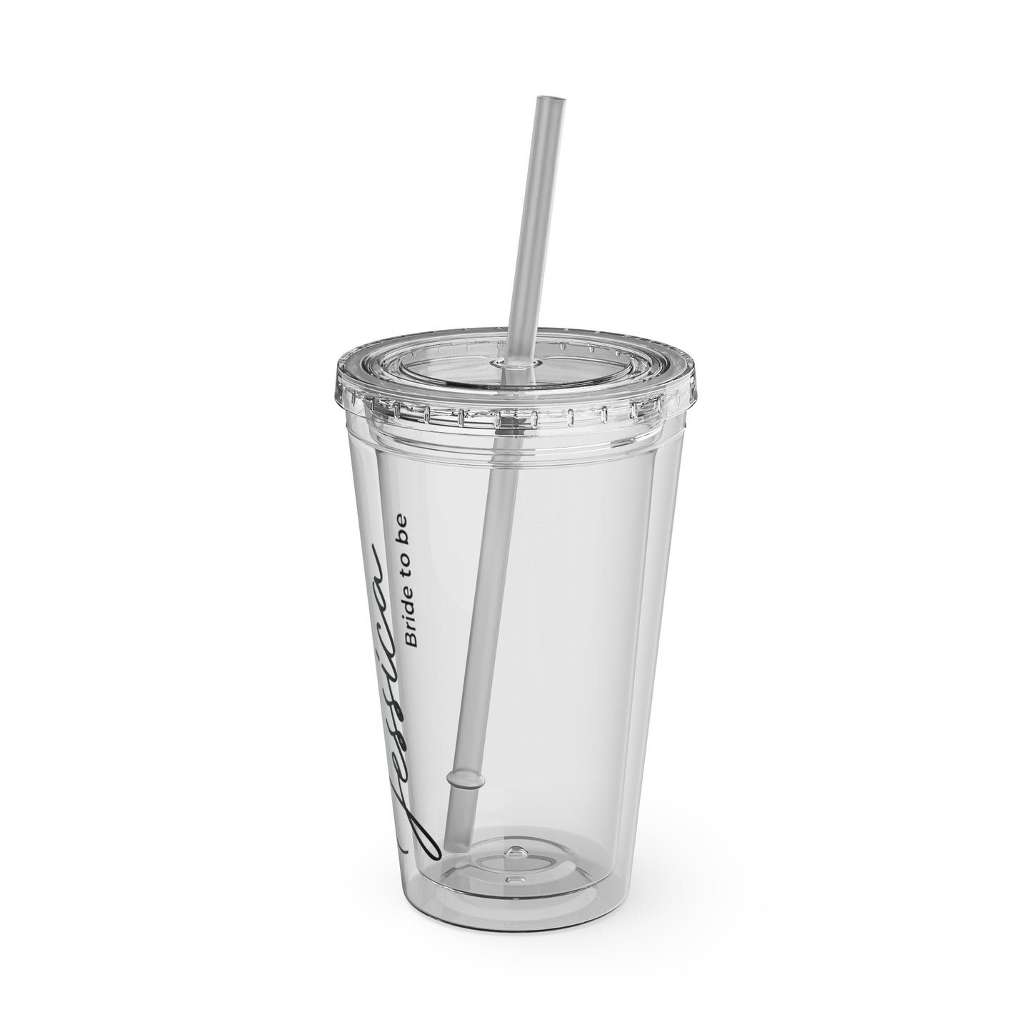 Personalized Sunsplash Tumbler with Straw - 16oz - Perfect Gift for Bridal Party