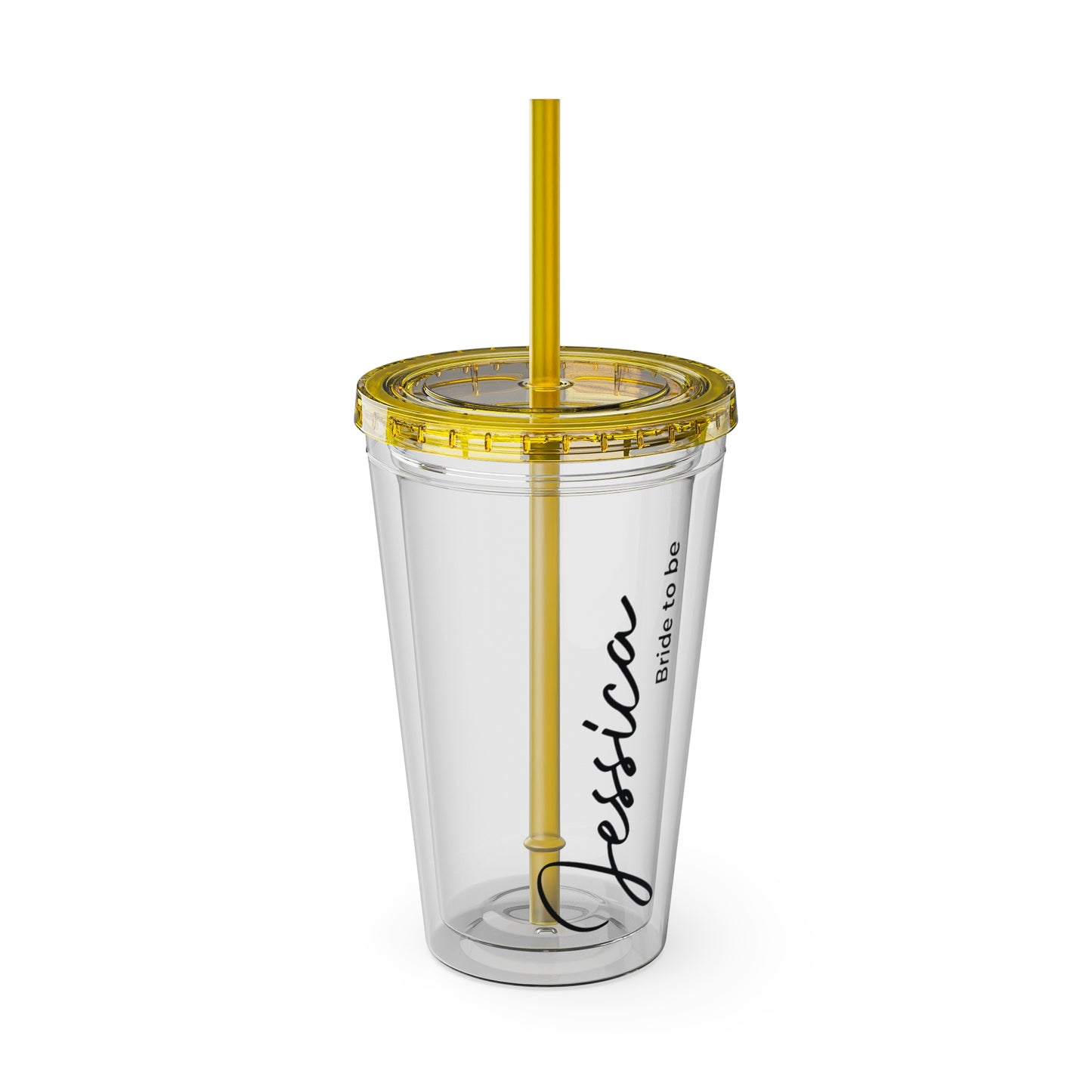 Personalized Sunsplash Tumbler with Straw - 16oz - Perfect Gift for Bridal Party
